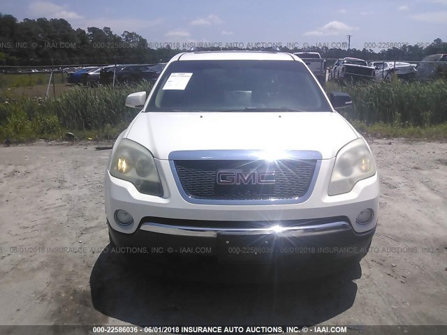 1GKER23D79J117835 - 2009 GMC ACADIA SLT-1 Білий фото 6