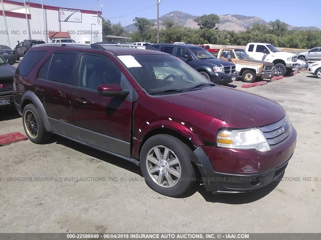 1FMDK05W38GA35185 - 2008 FORD TAURUS X SEL RED photo 1