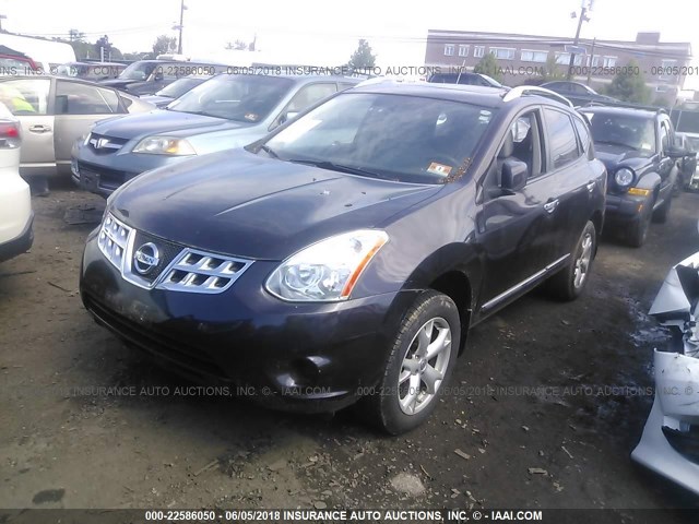 JN8AS5MVXBW289216 - 2011 NISSAN ROGUE S/SV/KROM BROWN photo 2