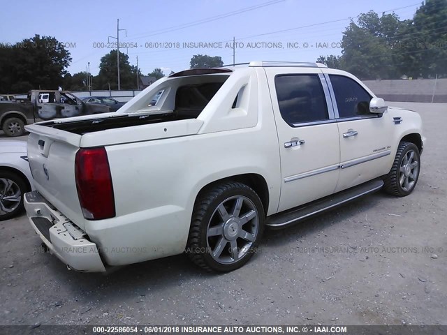 3GYFK62877G265363 - 2007 CADILLAC ESCALADE EXT WHITE photo 4