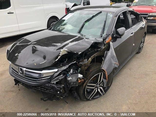 1HGCR2F52HA196774 - 2017 HONDA ACCORD SPORT Қара фото 2