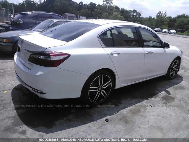 1HGCR2F5XHA068461 - 2017 HONDA ACCORD SPORT 白色 照片 4