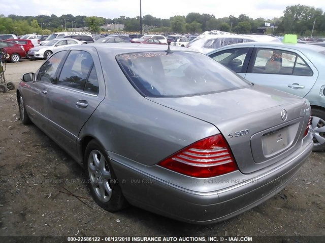 WDBNG84J15A443082 - 2005 MERCEDES-BENZ S 500 4MATIC GRAY photo 3