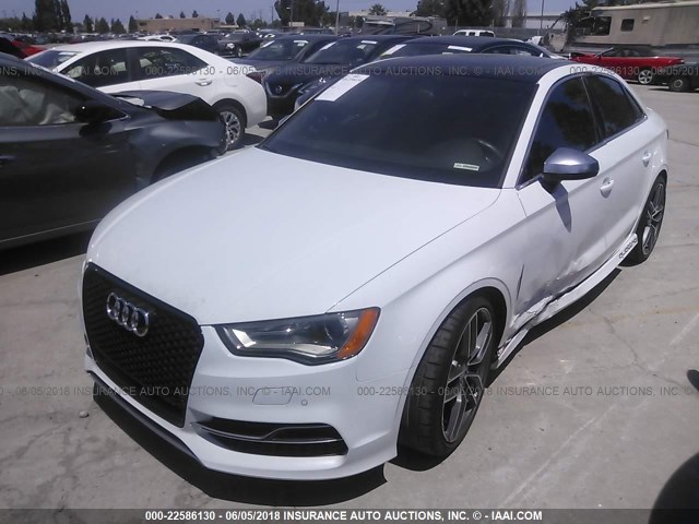 WAUBFGFFXF1132162 - 2015 AUDI S3 PREMIUM PLUS WHITE photo 2