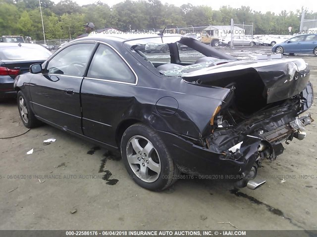 19UYA42573A013635 - 2003 ACURA 3.2CL BLACK photo 3