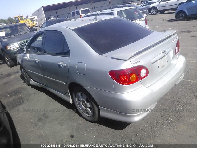 1NXBR32E83Z066314 - 2003 TOYOTA COROLLA CE/LE/S SILVER photo 3