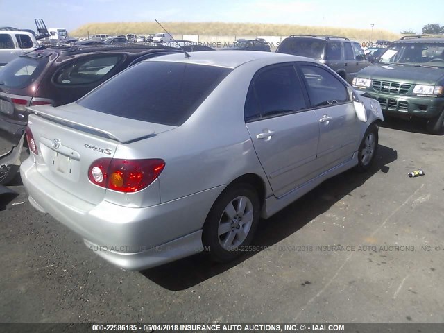 1NXBR32E83Z066314 - 2003 TOYOTA COROLLA CE/LE/S SILVER photo 4