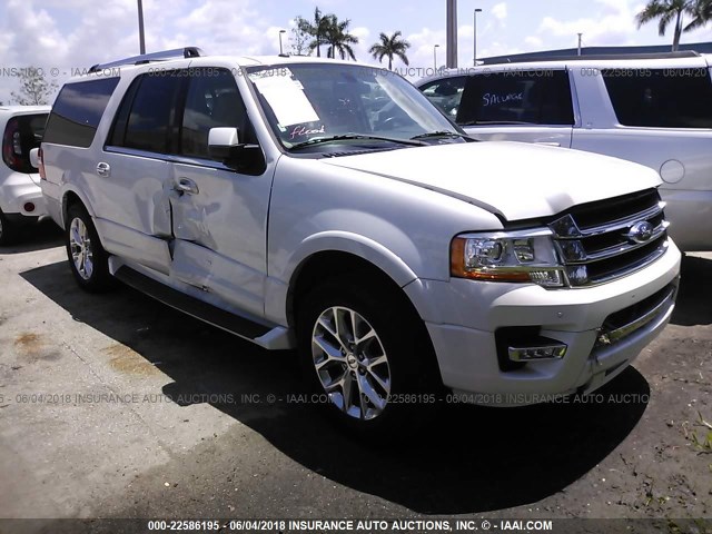 1FMJK1KT6HEA08819 - 2017 FORD EXPEDITION EL LIMITED WHITE photo 1