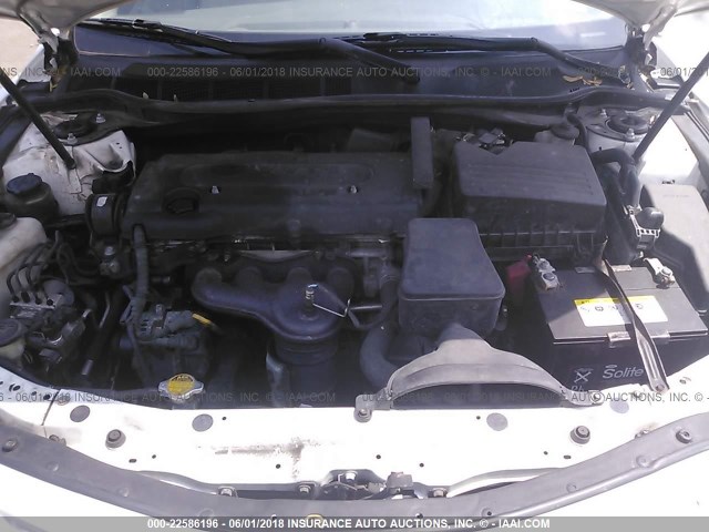 4T1BE46K09U814645 - 2009 TOYOTA CAMRY SE/LE/XLE WHITE photo 10