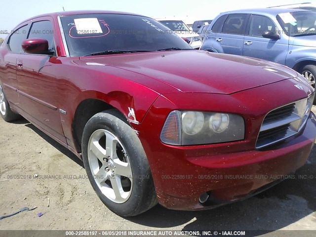 2B3LK53H88H201949 - 2008 DODGE CHARGER R/T RED photo 6