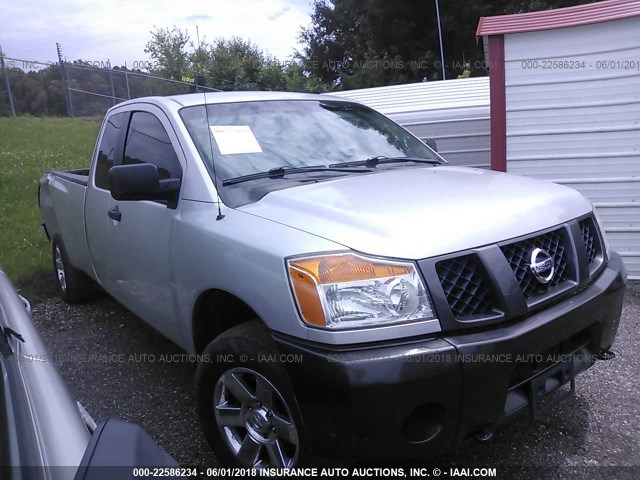 1N6AA06F88N318330 - 2008 NISSAN TITAN XE/SE/LE SILVER photo 1