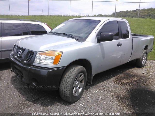 1N6AA06F88N318330 - 2008 NISSAN TITAN XE/SE/LE SILVER photo 2