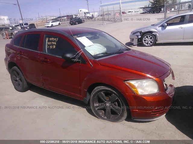 1B3CB4HA5AD586699 - 2010 DODGE CALIBER SXT ORANGE photo 1