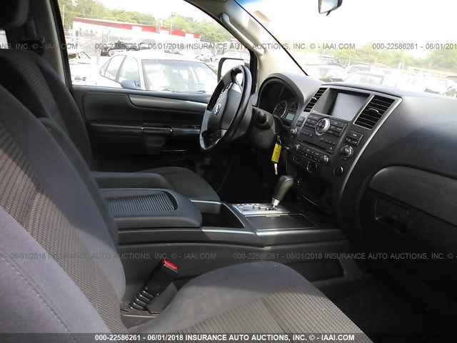 5N1AA08C58N624368 - 2008 NISSAN ARMADA SE/LE SILVER photo 5