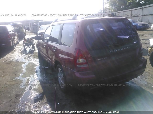 JF1SG656X3H755611 - 2003 SUBARU FORESTER 2.5XS Қызыл фото 3
