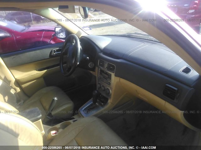 JF1SG656X3H755611 - 2003 SUBARU FORESTER 2.5XS Қызыл фото 5