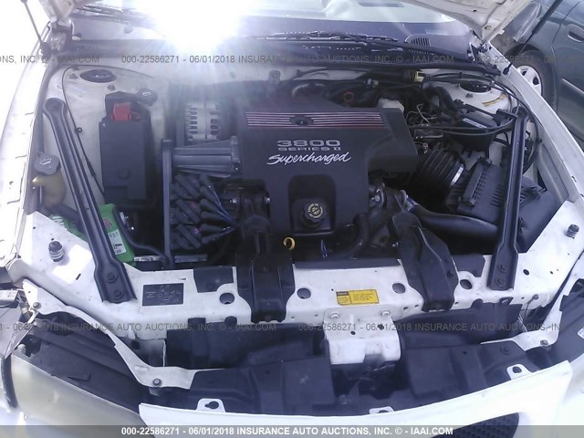 1G2WR5210YF338319 - 2000 PONTIAC GRAND PRIX GTP თეთრი ფოტო 10