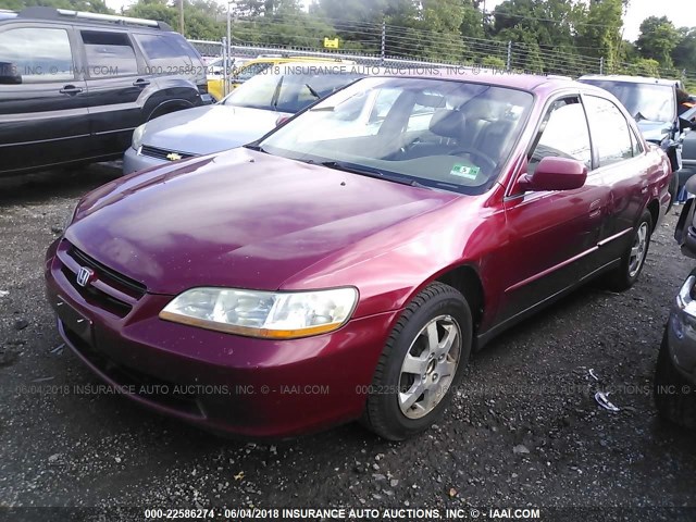 JHMCG669XYC018502 - 2000 HONDA ACCORD SE RED photo 2