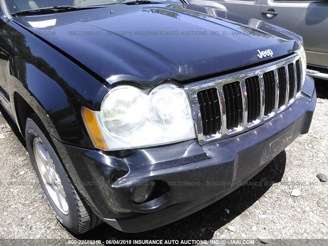 1J8HR58P17C649802 - 2007 JEEP GRAND CHEROKEE LIMITED BLACK photo 6