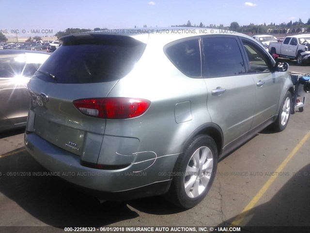 4S4WX82C564420796 - 2006 SUBARU B9 TRIBECA 3.0 H6/3.0 H6 LIMITED GREEN photo 4