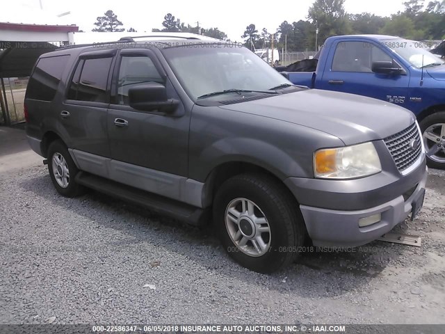 1FMPU15L63LA61847 - 2003 FORD EXPEDITION XLT ნაცრისფერი ფოტო 1