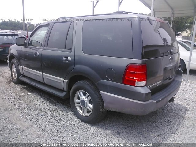 1FMPU15L63LA61847 - 2003 FORD EXPEDITION XLT GRAY photo 3