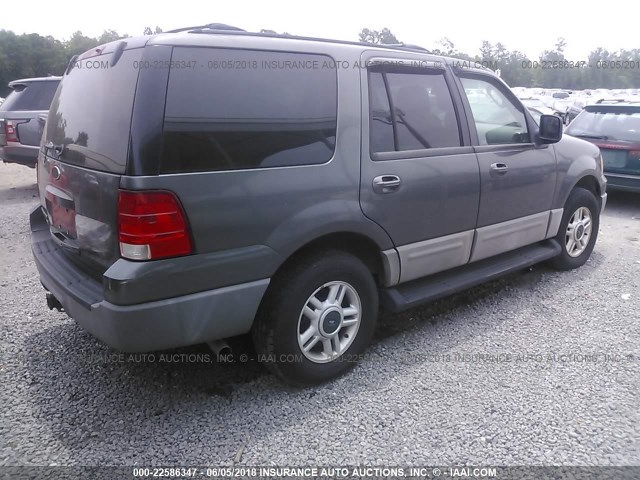 1FMPU15L63LA61847 - 2003 FORD EXPEDITION XLT GRAY photo 4