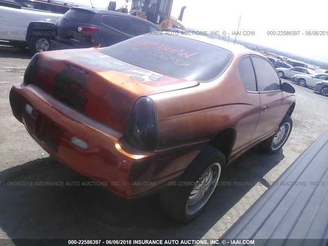 2G1WW12E859217146 - 2005 CHEVROLET MONTE CARLO LS 橙色 照片 4