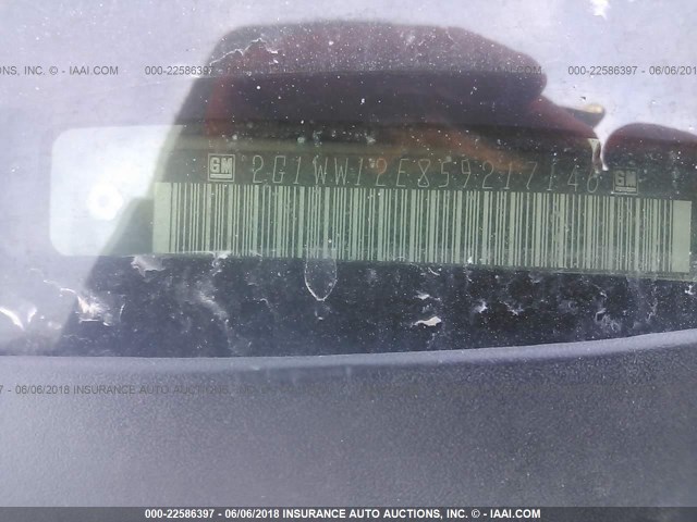 2G1WW12E859217146 - 2005 CHEVROLET MONTE CARLO LS 橙色 照片 9