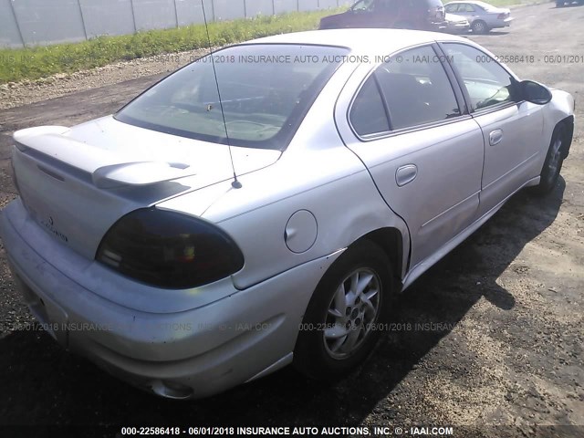 1G2NF52E34C235446 - 2004 PONTIAC GRAND AM SE1 SILVER photo 4