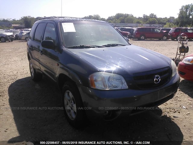 4F2CZ96154KM11170 - 2004 MAZDA TRIBUTE ES BLUE photo 1