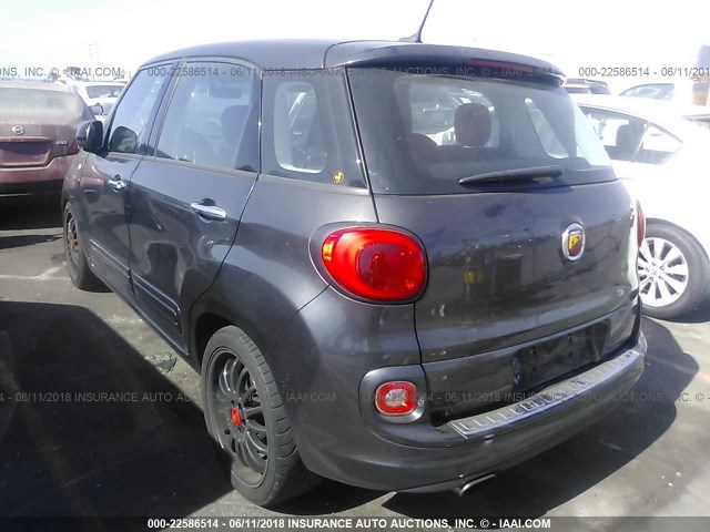 ZFBCFAAH6EZ009457 - 2014 FIAT 500L POP GRAY photo 3