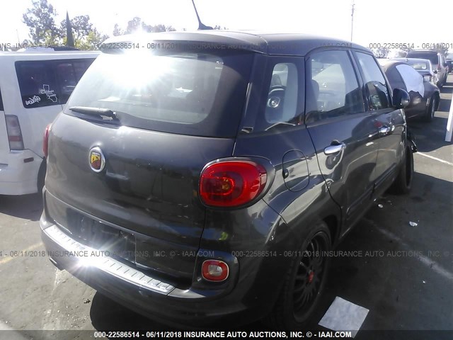 ZFBCFAAH6EZ009457 - 2014 FIAT 500L POP GRAY photo 4