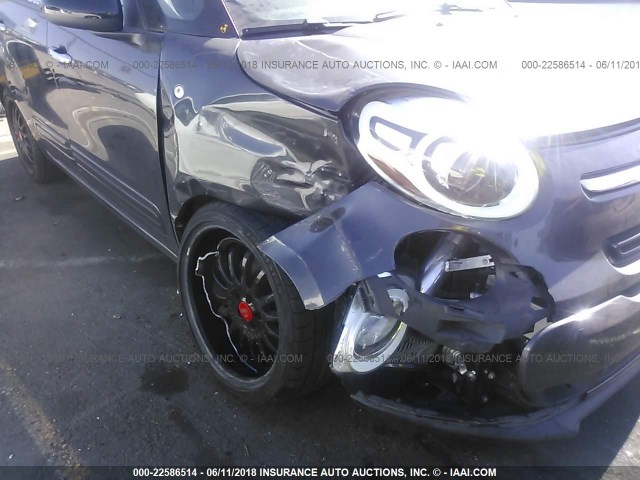 ZFBCFAAH6EZ009457 - 2014 FIAT 500L POP GRAY photo 6