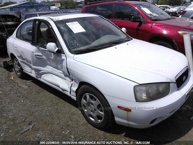 KMHDN45D92U371350 - 2002 HYUNDAI ELANTRA GLS/GT WHITE photo 1