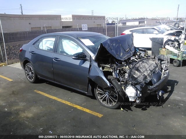 5YFBURHE7GP417259 - 2016 TOYOTA COROLLA L/LE/LE PLS/PRM/S/S PLS GRAY photo 1