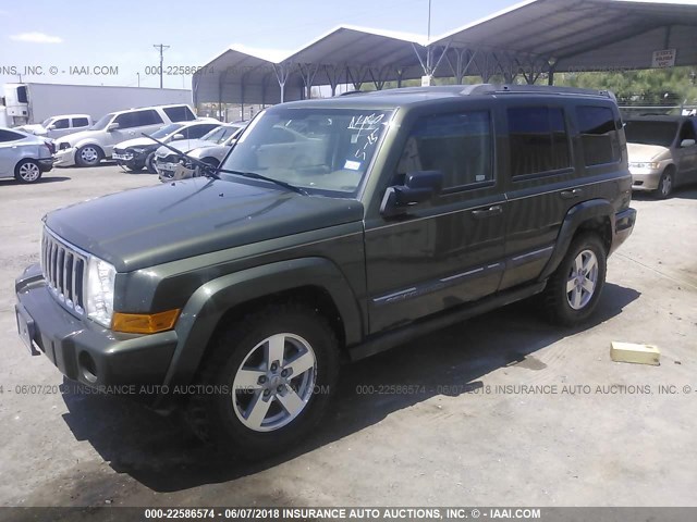 1J8HG48K88C173179 - 2008 JEEP COMMANDER SPORT მწვანე ფოტო 2