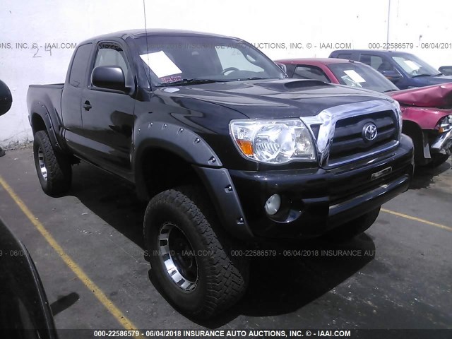 5TEUU42N15Z109144 - 2005 TOYOTA TACOMA ACCESS CAB BLACK photo 1