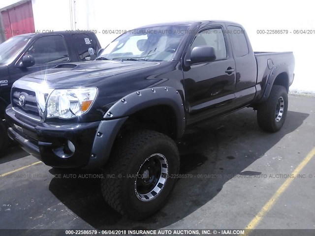 5TEUU42N15Z109144 - 2005 TOYOTA TACOMA ACCESS CAB Schwarz Foto 2