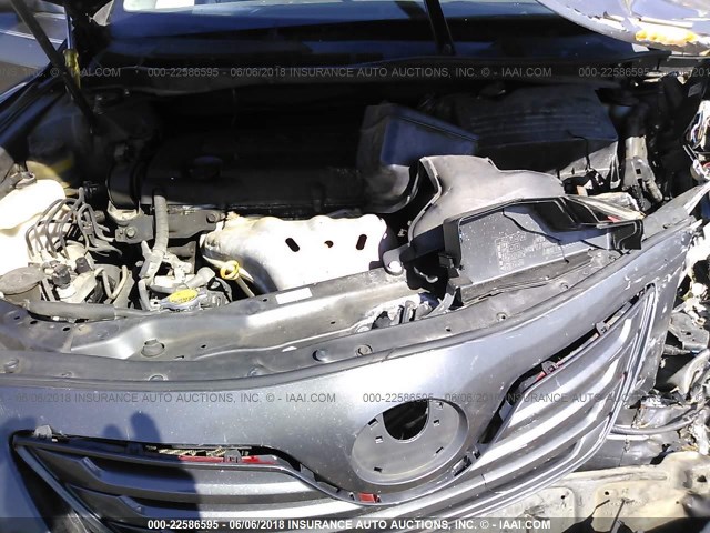 4T1BE46K38U740944 - 2008 TOYOTA CAMRY CE/LE/XLE/SE GRAY photo 10
