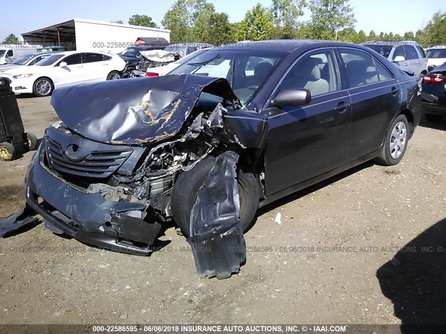 4T1BE46K38U740944 - 2008 TOYOTA CAMRY CE/LE/XLE/SE GRAY photo 2