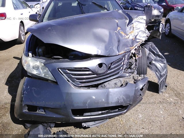 4T1BE46K38U740944 - 2008 TOYOTA CAMRY CE/LE/XLE/SE GRAY photo 6