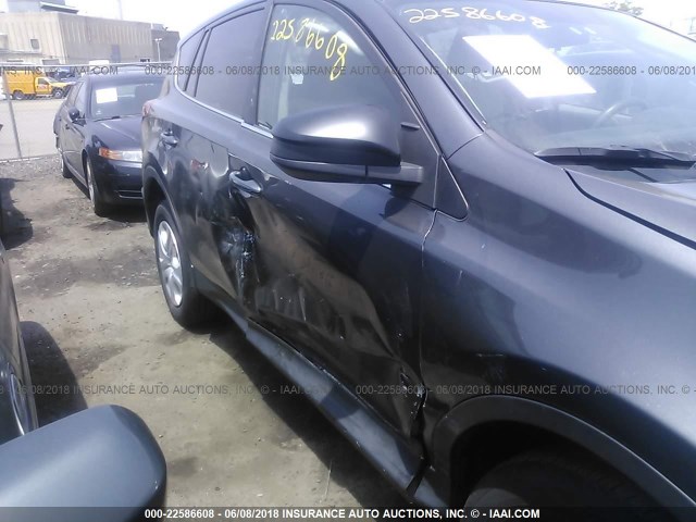 2T3BFREV2DW054854 - 2013 TOYOTA RAV4 LE GRAY photo 6