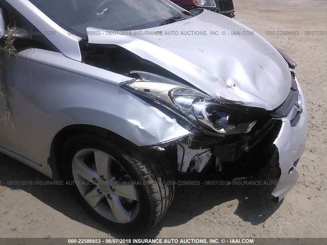 5NPDH4AE2DH290505 - 2013 HYUNDAI ELANTRA GLS/LIMITED SILVER photo 6