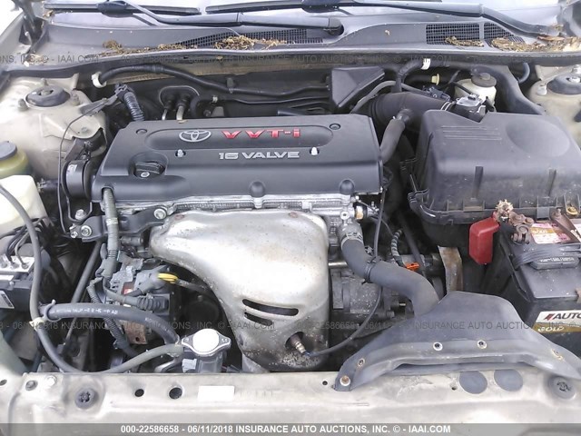 4T1BE32K95U035559 - 2005 TOYOTA CAMRY LE/XLE/SE ოქროსფერი ფოტო 10