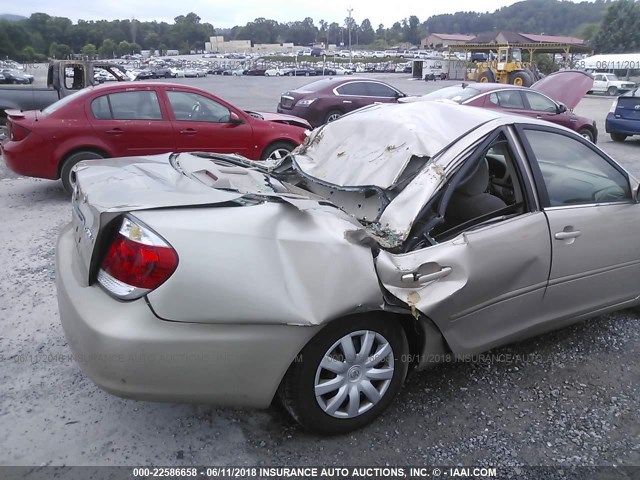 4T1BE32K95U035559 - 2005 TOYOTA CAMRY LE/XLE/SE ოქროსფერი ფოტო 6