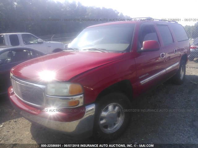 3GKEC16TXYG137012 - 2000 GMC YUKON XL C1500 RED photo 2