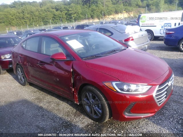 5NPD84LF0JH311689 - 2018 HYUNDAI ELANTRA SEL/VALUE/LIMITED RED photo 1