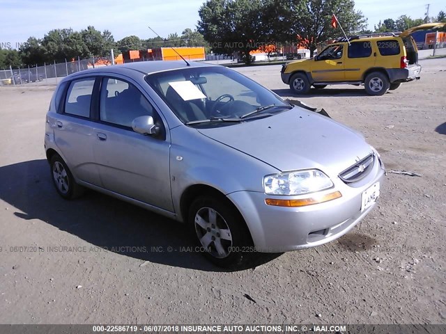KL1TD66658B175061 - 2008 CHEVROLET AVEO LS SILVER photo 1