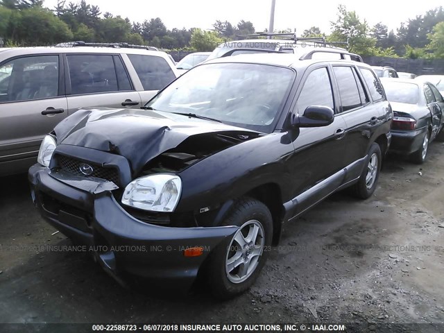 KM8SB12B43U566470 - 2003 HYUNDAI SANTA FE GL BLACK photo 2